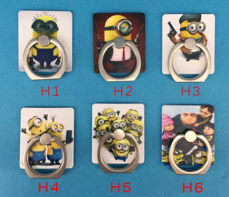 ȭ ĵ  Ȧ   ϼ Ͽ ޴ ȭ º ڵ  Ȧ/Holder for Mobile Phones and Tablets Car Using Phone Stand Ring Holder Despicable Me Minions